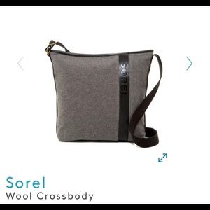 Sorel Wool and Leather Messenger Bag